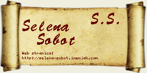 Selena Šobot vizit kartica